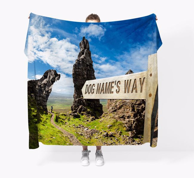 'Hiking Trail' - Personalised {breedFullName} Blanket